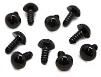 Safety Eyes Black 12mm 5 Pair