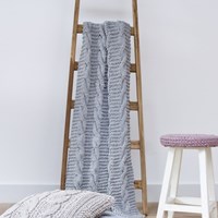 Knitting Pattern RibbonXL Cable Throw-3