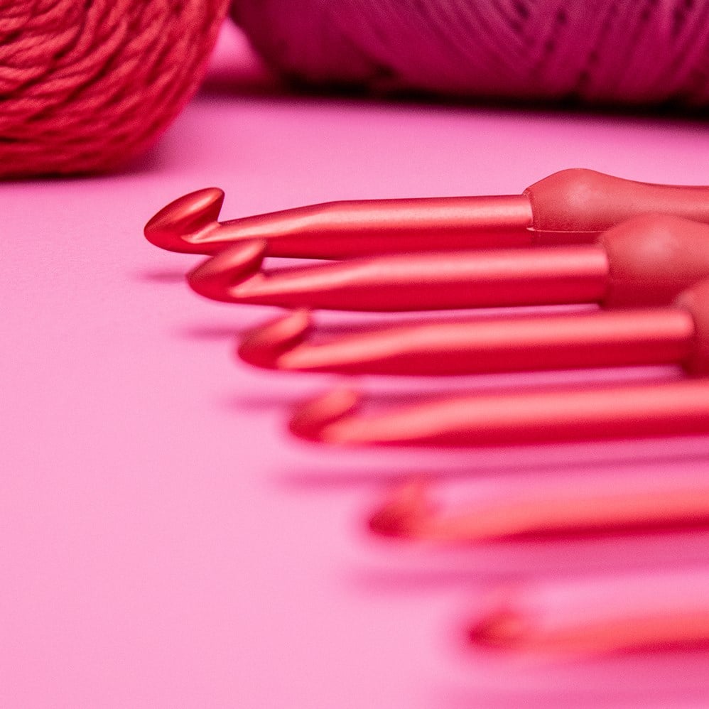 RED Tulip Etimo Crochet Hooks, Taemombo Yarn Shop