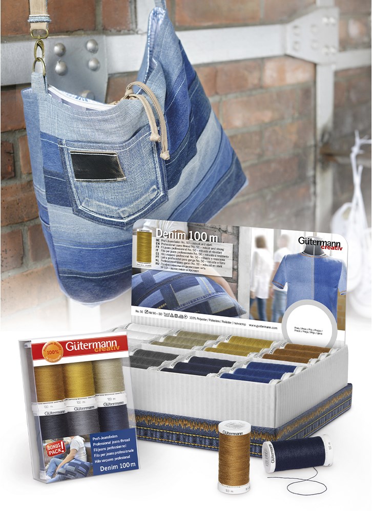 ondergronds Melodieus Vorm van het schip Gütermann Sewing Thread Set Denim - 6 spools - Yarnplaza.com