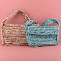 Crochet Pattern Yarn and Colors Shoulder Bag