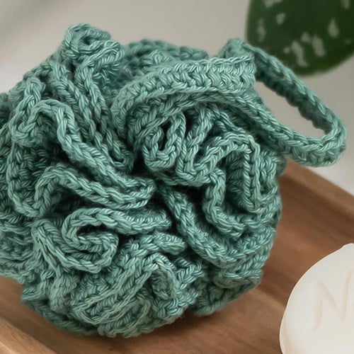 Yarn and Colors Shower Pouf Crochet Kit 088 Forest-2