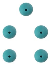 Durable Silicone Beads 12mm 5 pieces