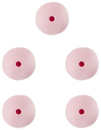 Durable Silicone Beads 15mm 5 pieces 749 Light Pink