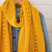 Organic Cotton Scarf Crochet Kit