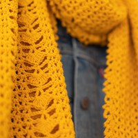Crochet Pattern Organic Cotton Scarf-2