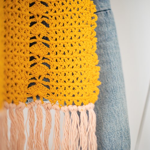 Crochet Pattern Organic Cotton Scarf-3