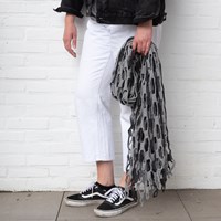 Crochet Pattern Yarn and Colors Slouchy Stripes Shawl-3