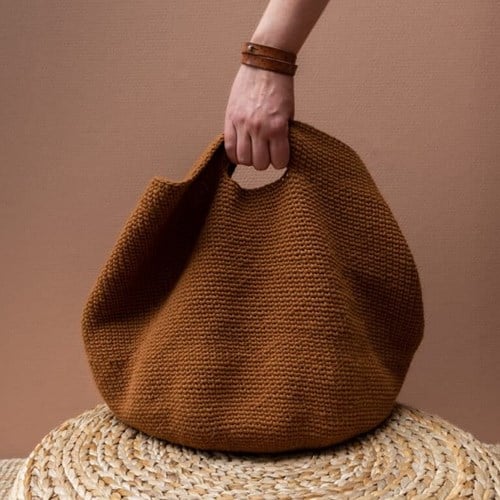Bowl bag crochet blooded pattern