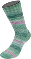 Lana Grossa Meilenweit 100 Seta Piano 3612 Moss green/jade/white green/fuchsia-2