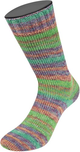 Lana Grossa Meilenweit 100 Seta Piano 3614 May green/berry/yellow/blue violet/opal green-2