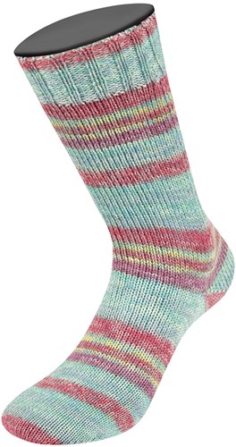 Lana Grossa Meilenweit 100 Seta Piano 3615 Berry/Turquoise/Mint/Light Red/Yellow/Cream-2
