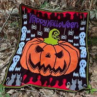 Spooky Spectacle Blanket Chrochet Kit
