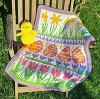 Babyversion Spring into easter blanket Spring Yarnkit-3
