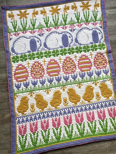 Spring into easter blanket Spring Yarnkit - without Pattern