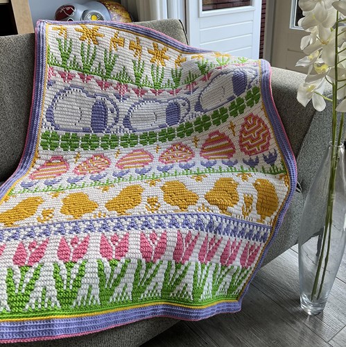 Spring into easter blanket Spring Yarnkit - without Pattern-2