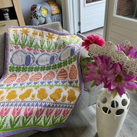 Rosinaplane - Spring into easter blanket Spring Garenpakket