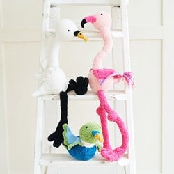 Stylecraft crochet pattern Squeeze Me Crochet Flamingo, Swan and Duck