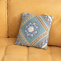Crochet Pattern Flowerful Cushion-3