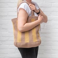 Haakpatroon Yarn and Colors Striped Tote Bag