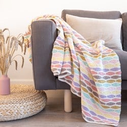 Yarn and Colors Stripy Waves Blanket Crochet Kit