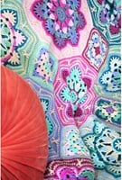 Persian Tiles Janie Crow Lavender Fields Blanket Crochet Kit-3