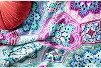 Persian Tiles Lavender Fields Blanket Crochet Kit