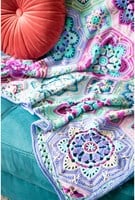 Persian Tiles Lavender Fields Blanket Crochet Kit