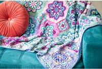 Persian Tiles Lavender Fields Blanket Crochet Kit