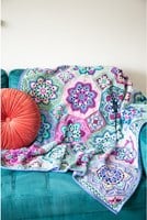 Persian Tiles Lavender Fields Blanket Crochet Kit