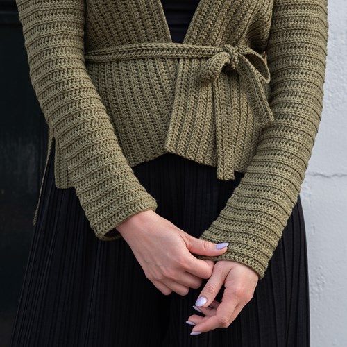Yarn and Colors Summer Hill Cardigan Crochet Kit 090 Olive M
