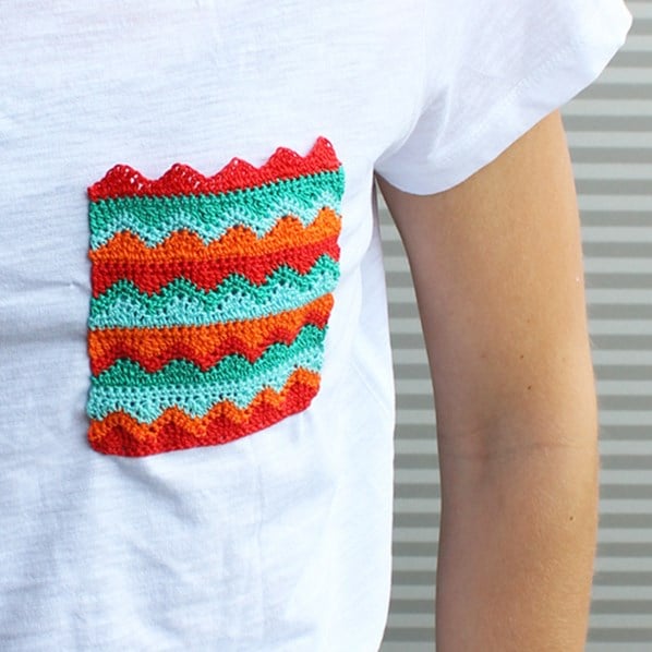 T shirt pocket pattern clearance