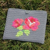 Crochet pattern tablet cover-2