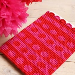 Crochet pattern Tapestry tablet cover