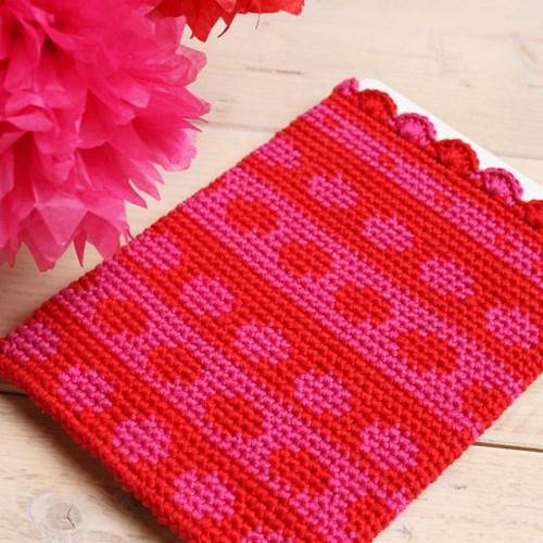 Crochet pattern Tapestry tablet cover