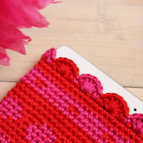 Crochet pattern Tapestry tablet cover-3