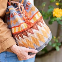 Tapestry Bag Crochet Kit 4 Rust