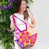 Flowery Fair Bag Crochet Kit Happiness Hexagon-3