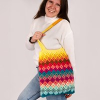 Rainbow bag Crochetkit - With Digital Pattern