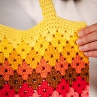 Rainbow bag Crochetkit - With Digital Pattern-3
