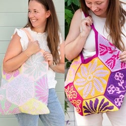 Flowery Fair Bag Yarn and Crochet Kit