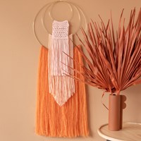 Macramé Pattern Yarn and Colors Three is a Charm Wall Hanging 2.0-3