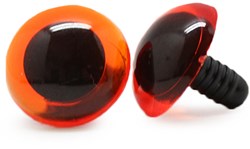 Safety Eyes Transparent Orange per pair