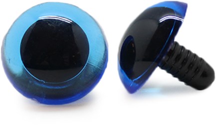 Plastic Safety Eyes Basic Blue (per pair) 30mm