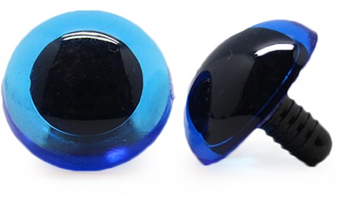 Safety Eyes Transparent Blue 20mm 2 pieces