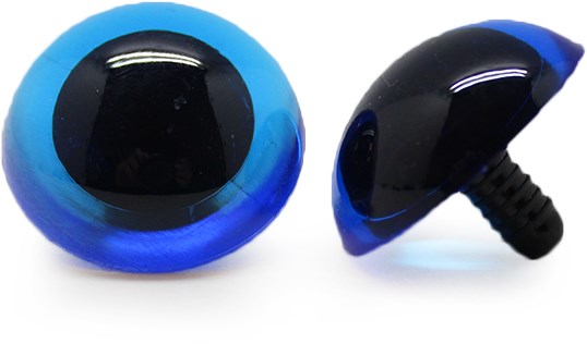 Safety Eyes Transparent Blue (2 pieces) 