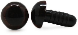 Safety Eyes Transparent Brown 10mm 2 pieces