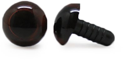 Safety Eyes Transparent Brown 14mm 2 pieces