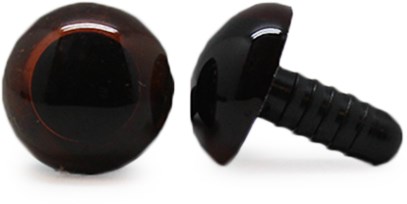 Safety Eyes Transparent Brown 16mm 2 pieces