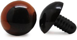 Safety Eyes Transparent Brown per pair